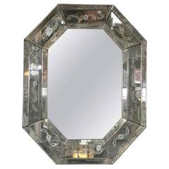 Palacial Octagonal Venetian Style Mirror