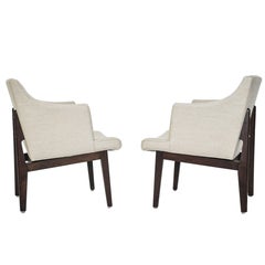 Dunbar Bracket Back Armchairs by Edward Wormley