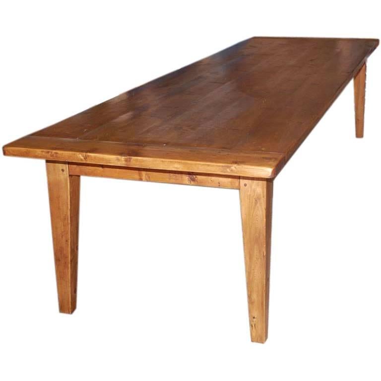 Expandable Harvest Table in Reclaimed Pine, Built to Order by Petersen Antiques