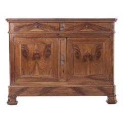 Antique French 19th Century Solid Walnut Louis Philippe Buffet