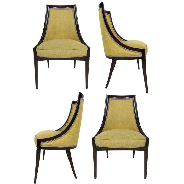 Set of Four Dining Chairs by Harvey Probber at 1stDibs
