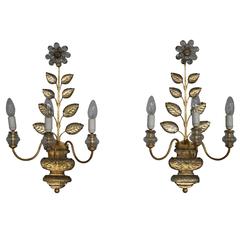 A pair of French Mid-Century Sconces by Bagues 6