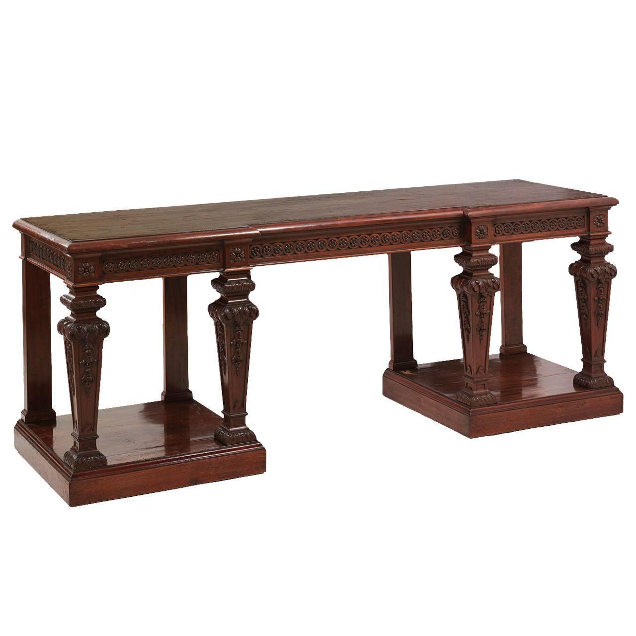Mahogany Console Tables by 'Holland and Son'