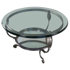 Unusual Vintage Coffee Table with Tray 7