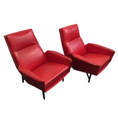 Pair of Claude Delor Armchairs