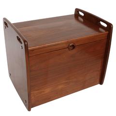 1970s Sergio Rodrigues Brazilian Jacaranda Bar Cart 7