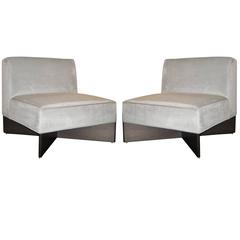 Pair of Pierre Guariche Slipper Chairs