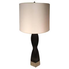 Rare Laurel Ebonized Wood Table Lamp 6