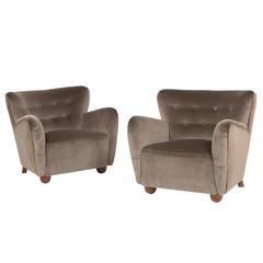 Pair of Armchairs by A. J. Iversen, Denmark, 1945