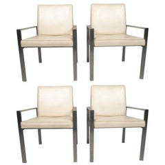 Midcentury Aluminum Frame Dining Chairs