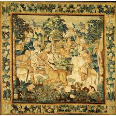 Antique Hunting Tapestry