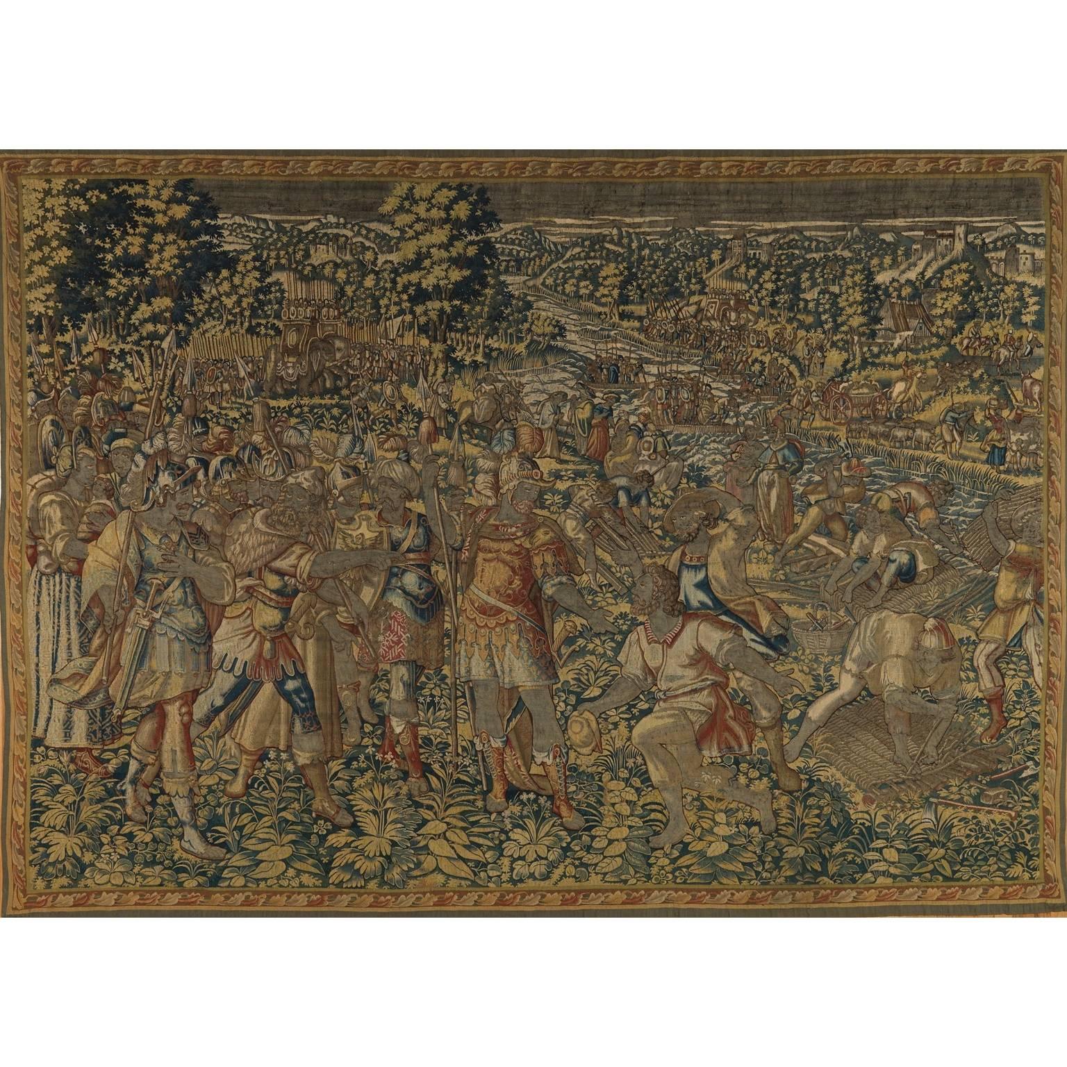ANTIQUE HISTORICAL TAPESTRY