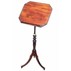 Antique Georgian Mahogany Music Stand or Reading Table