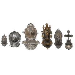 Collection of Antique Holy Water Fonts