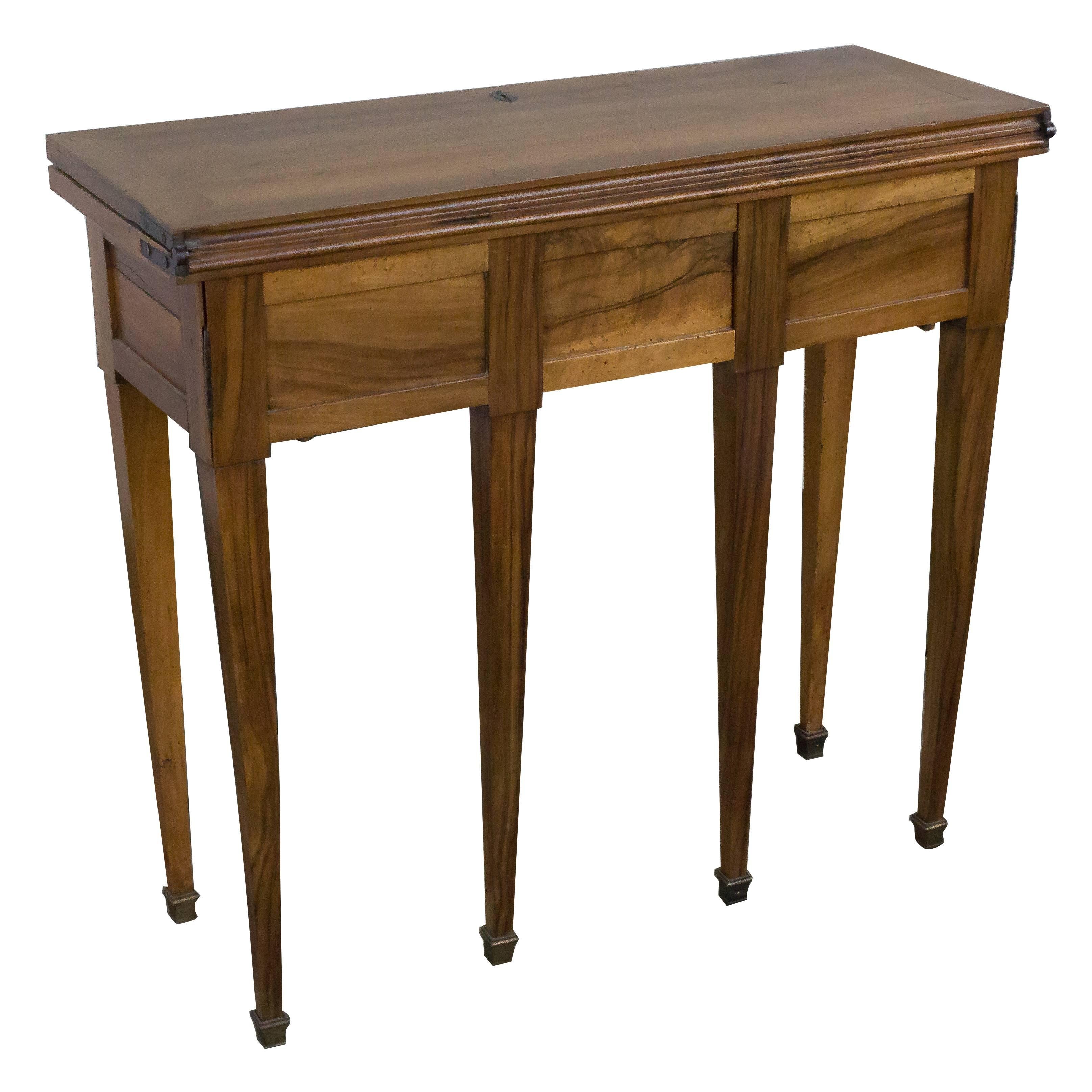 French Writing Desk with Drawers and Fold-Out Top