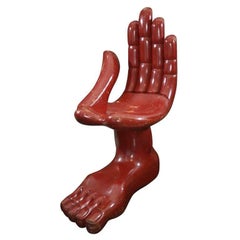 Iconic Hand Foot Chair by Pedro Friedeberg