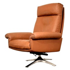 Vintage De Sede DS 31 Swivel Lounge Armchair 1970s