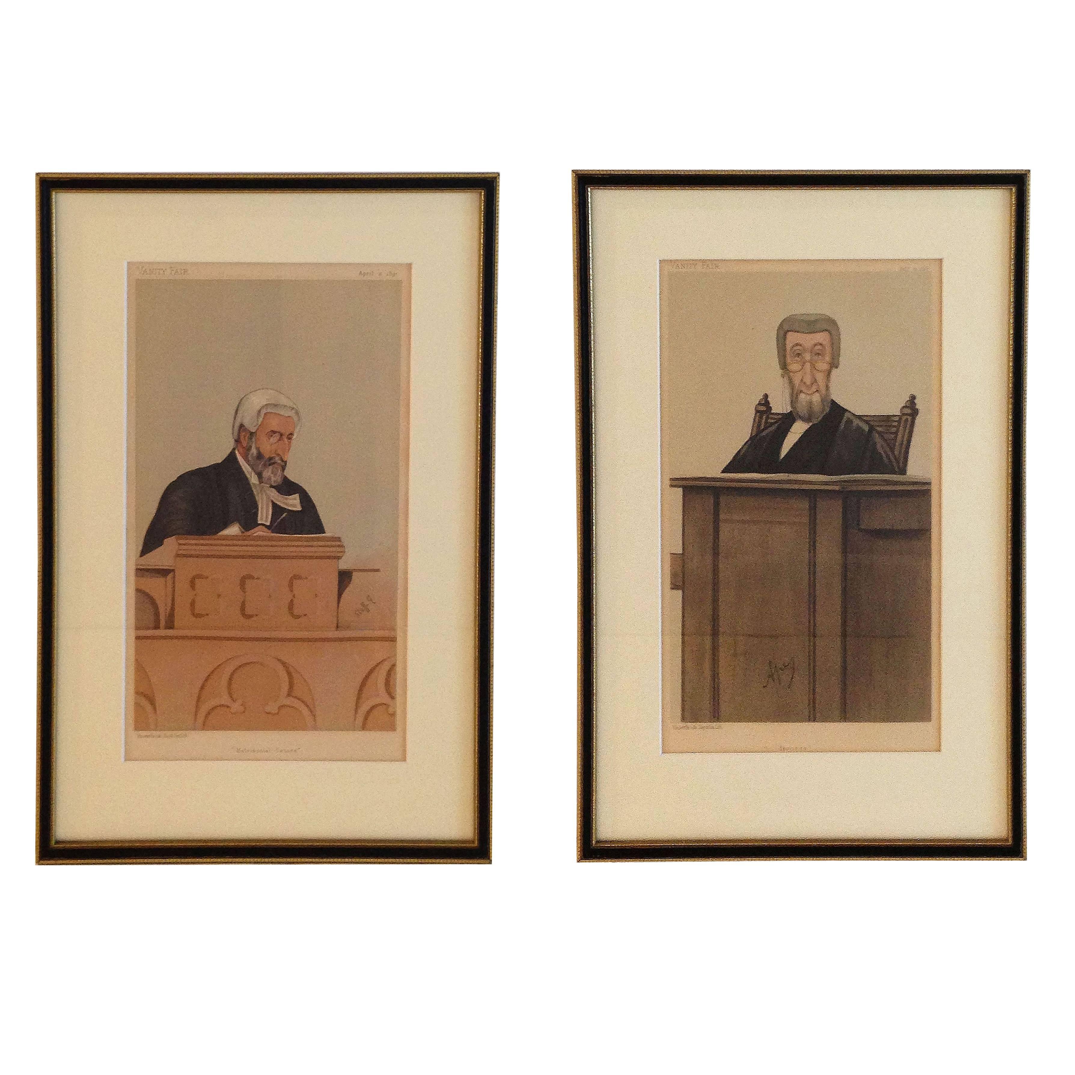 Vanity Fair "Spy" Prints of Judges (Six Available - Priced Individually)