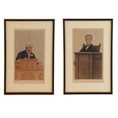 Antique Vanity Fair "Spy" Prints of Judges (Six Available - Priced Individually)