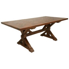 Handmade French White Oak Farm Table