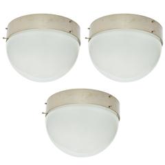 Set of 3 Sergio Mazza Wall or Ceiling Lights