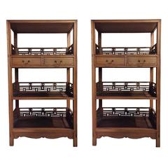 Bookcase, Pair of Chinese Bookcases or Display Cases