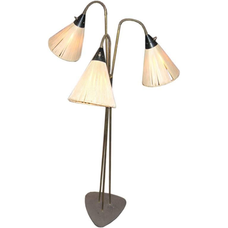 Floor Lamp in the Style of Stilnovo For Sale