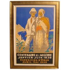 Vintage Centenaire de I'Algerie Poster