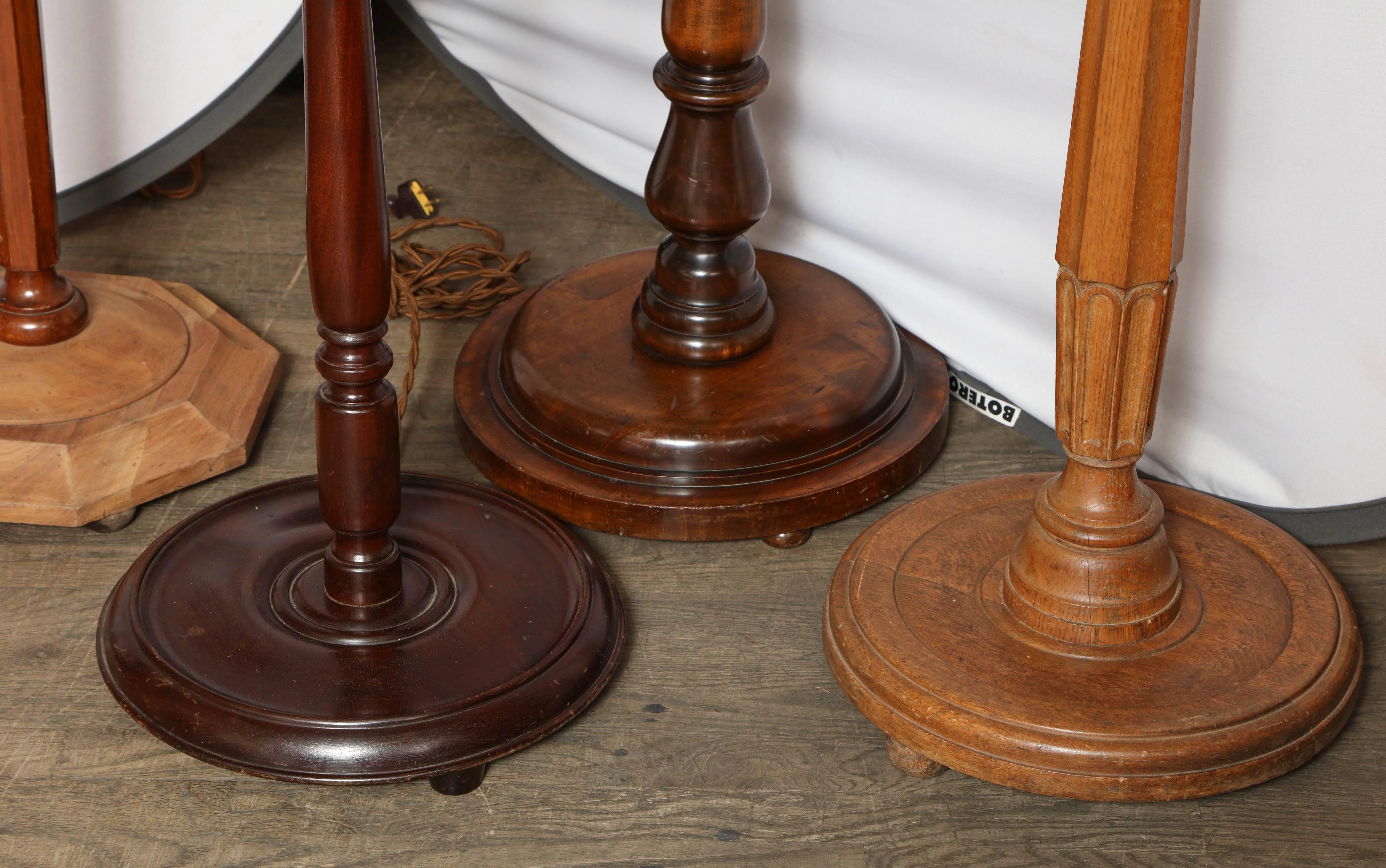 20th Century Collection of Antique English Floor Lamps