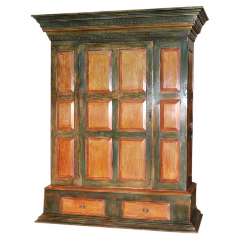 Massive Painted Armoire For Sale at 1stdibs