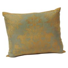 Fortuny Vintage Decorative Pillow in Orange and Gray 9