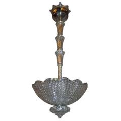 Swedish Orrefors Crystal Pendant Chandelier by Vicke Lindstrand 8