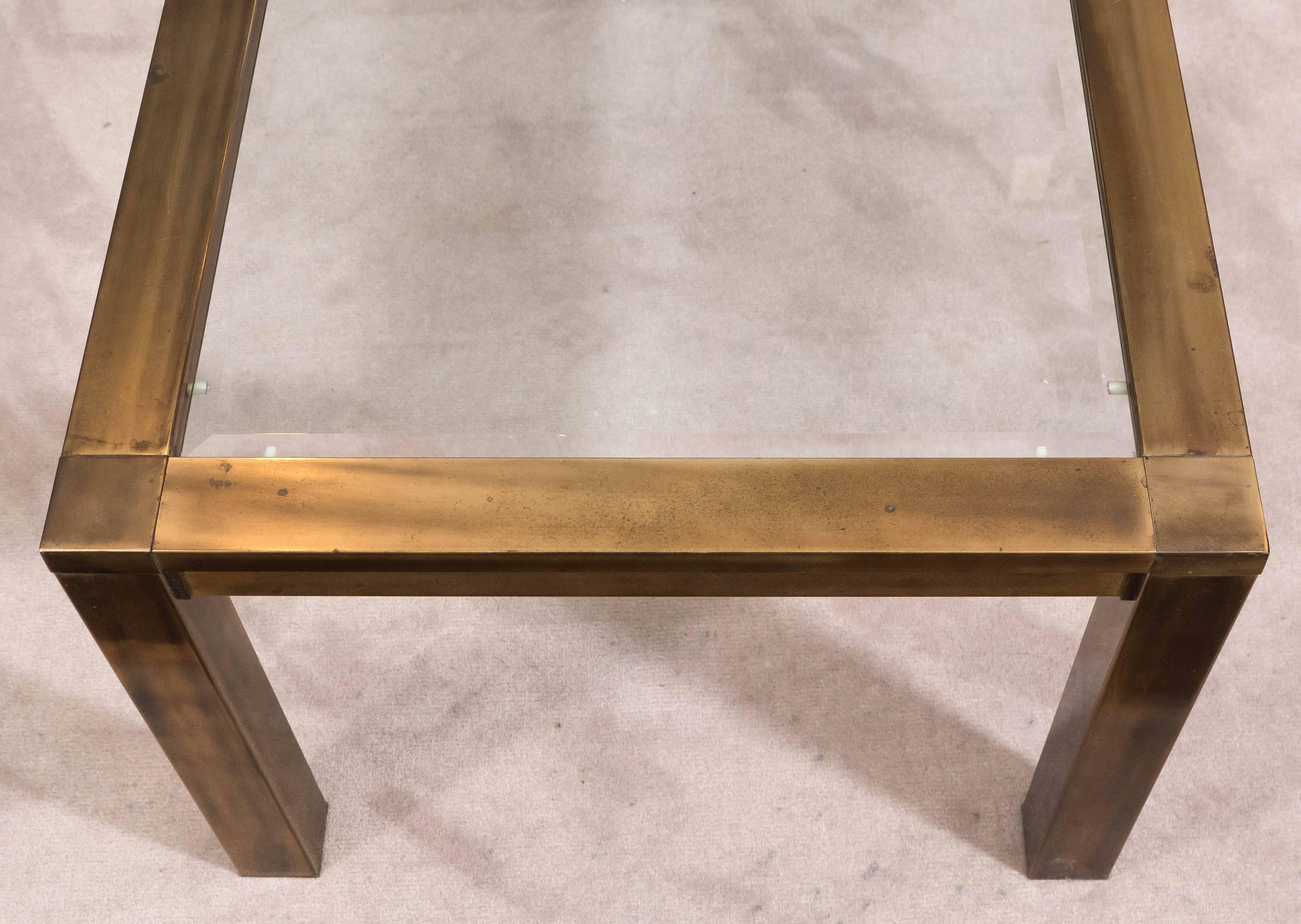 Mastercraft Coffee Table in Brass with Glass Top 2