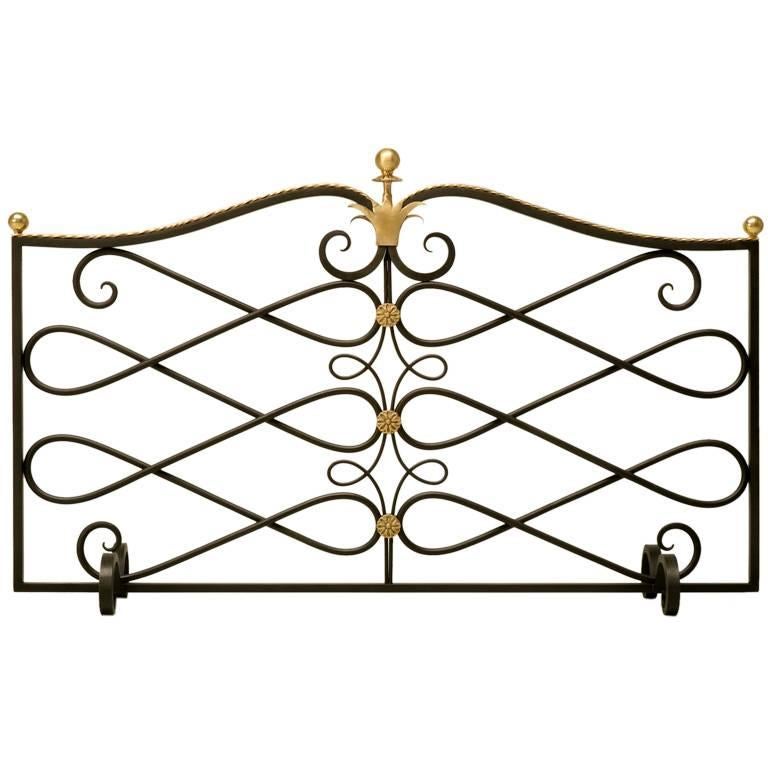 G. Poillerat Style Handmade Fire Screen Available in Any Size For Sale