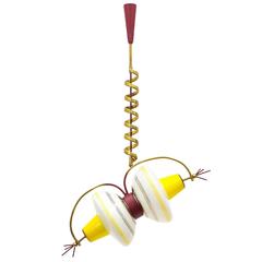 Unique Italian Brass and Glass Sputnik Chandelier, 1950s 8
