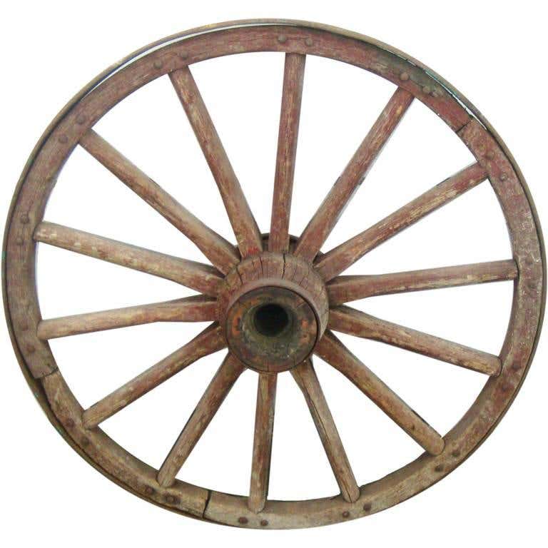 Serie of 2 Wagon wheels. at 1stDibs