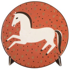 "Galloping Horse" Art Deco Plaque by Waylande Gregory, 1940s