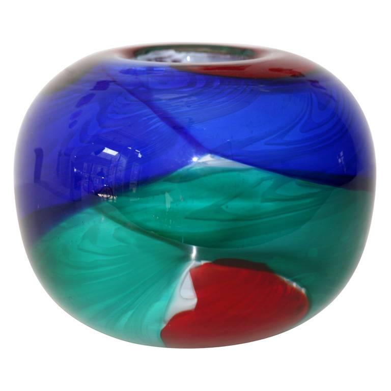 Stefano Toso Glass Bowl For Sale