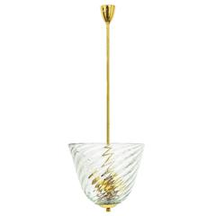 Large Barovier & Toso Basket Chandelier 6