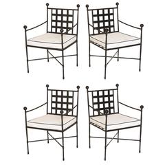 Part of an Eight-Piece Set of Outdoor Terrace, Garden, or Patio Furniture