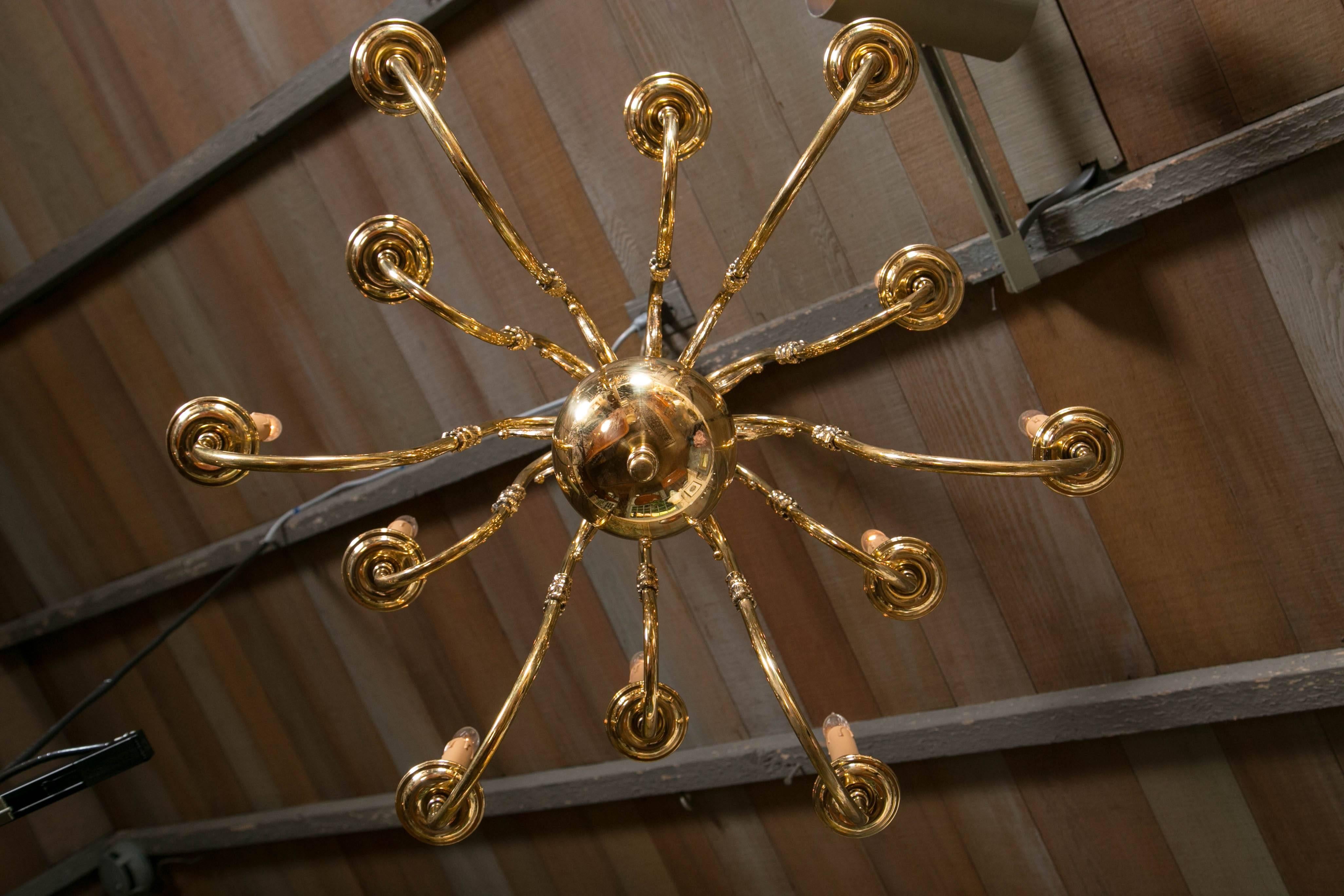 forged brass chandelier