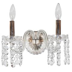 1940s Hollywood Baccarat Style Sconce