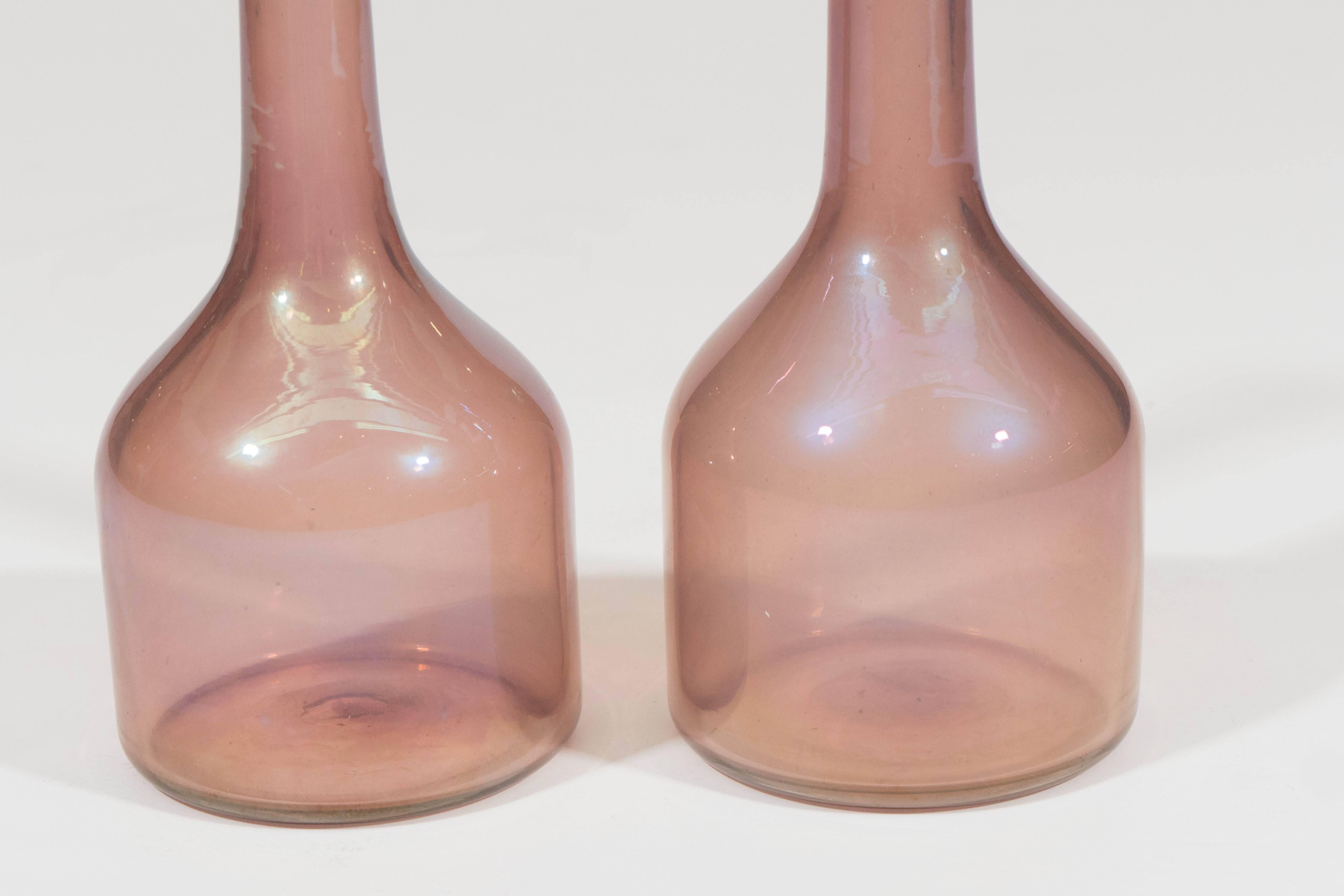 Blown Glass Small Italian Art Glass Handblown Vases