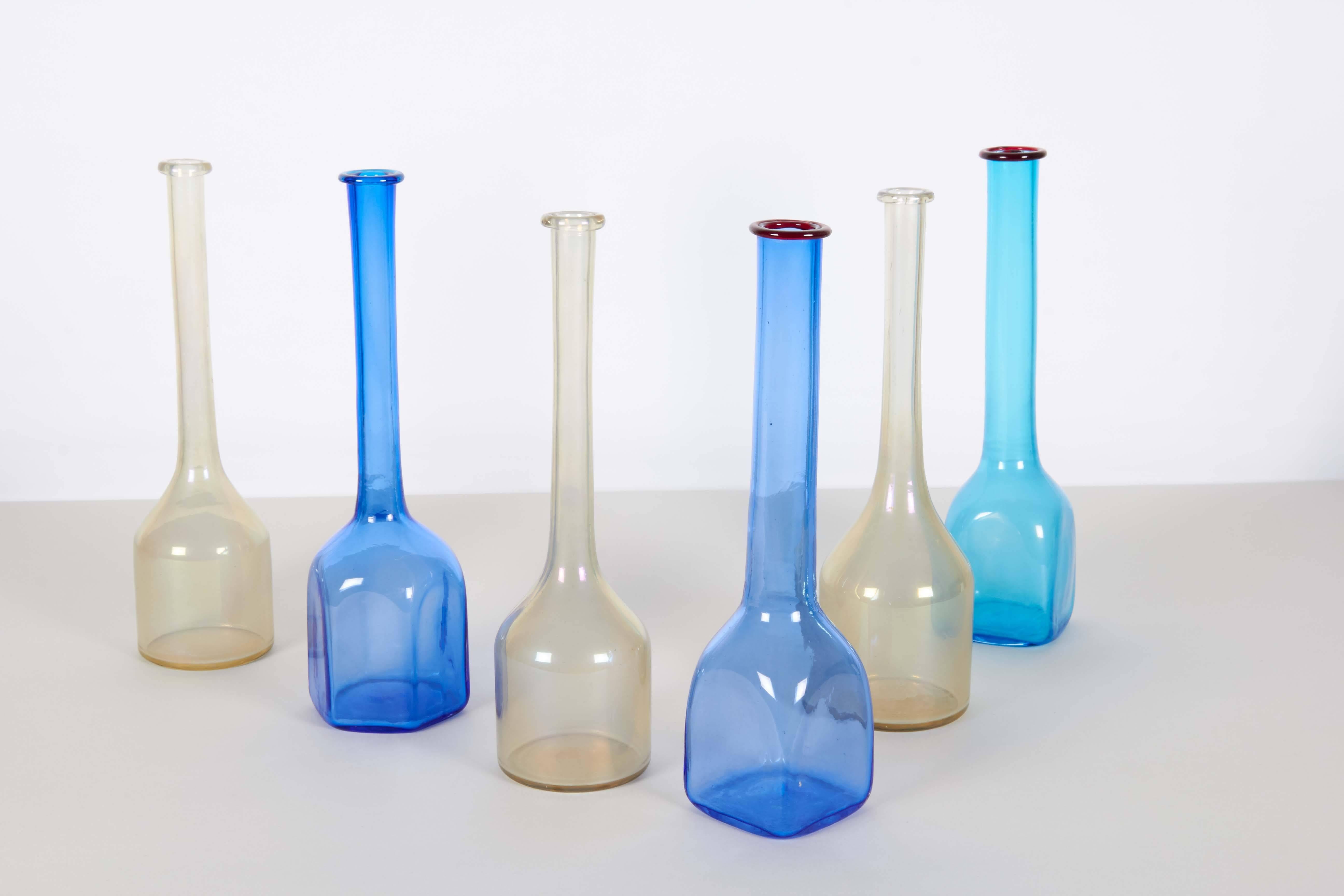 Set of Italian Handblown Art Glass Vases 1