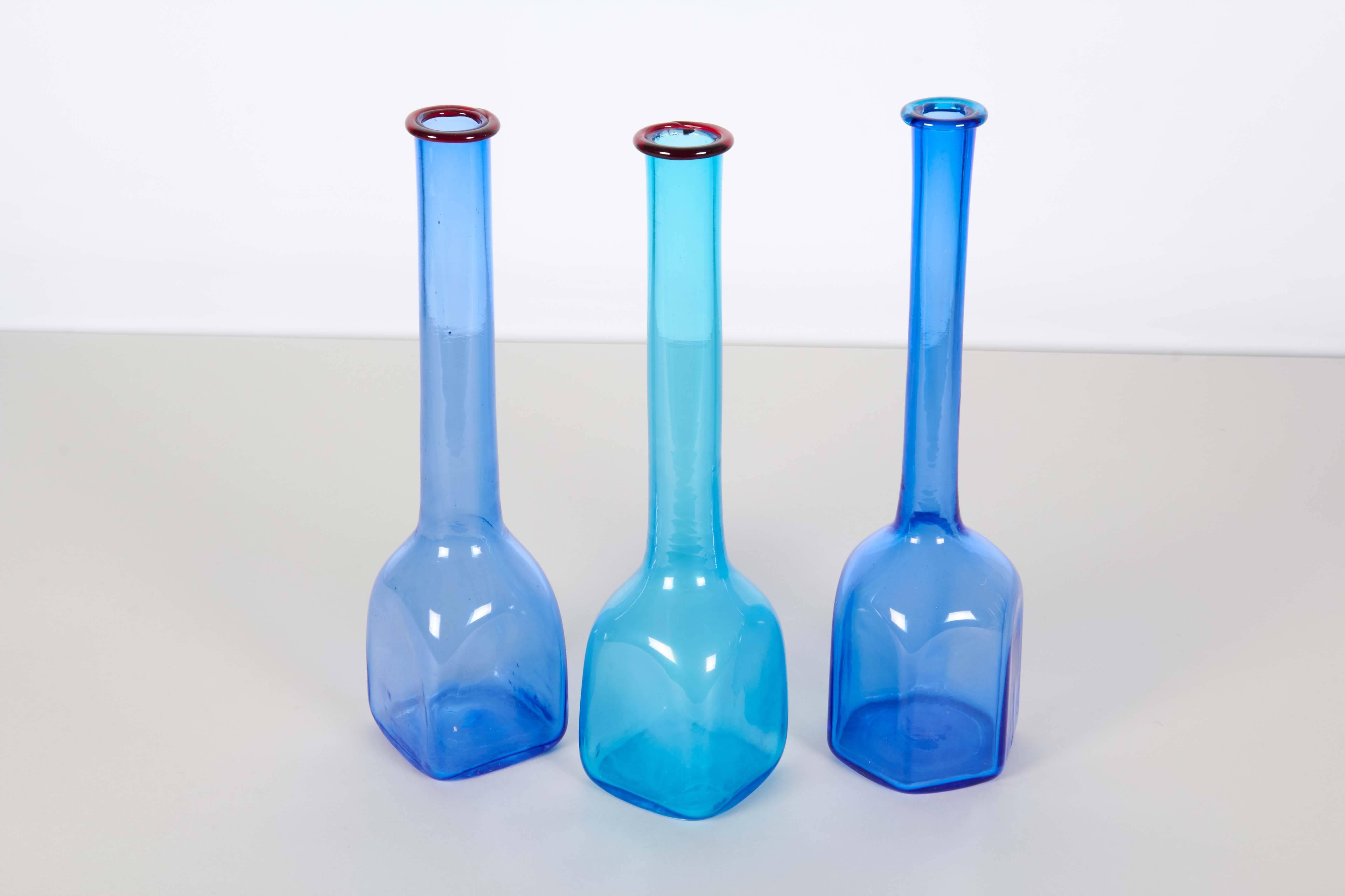 Set of Italian Handblown Art Glass Vases 2