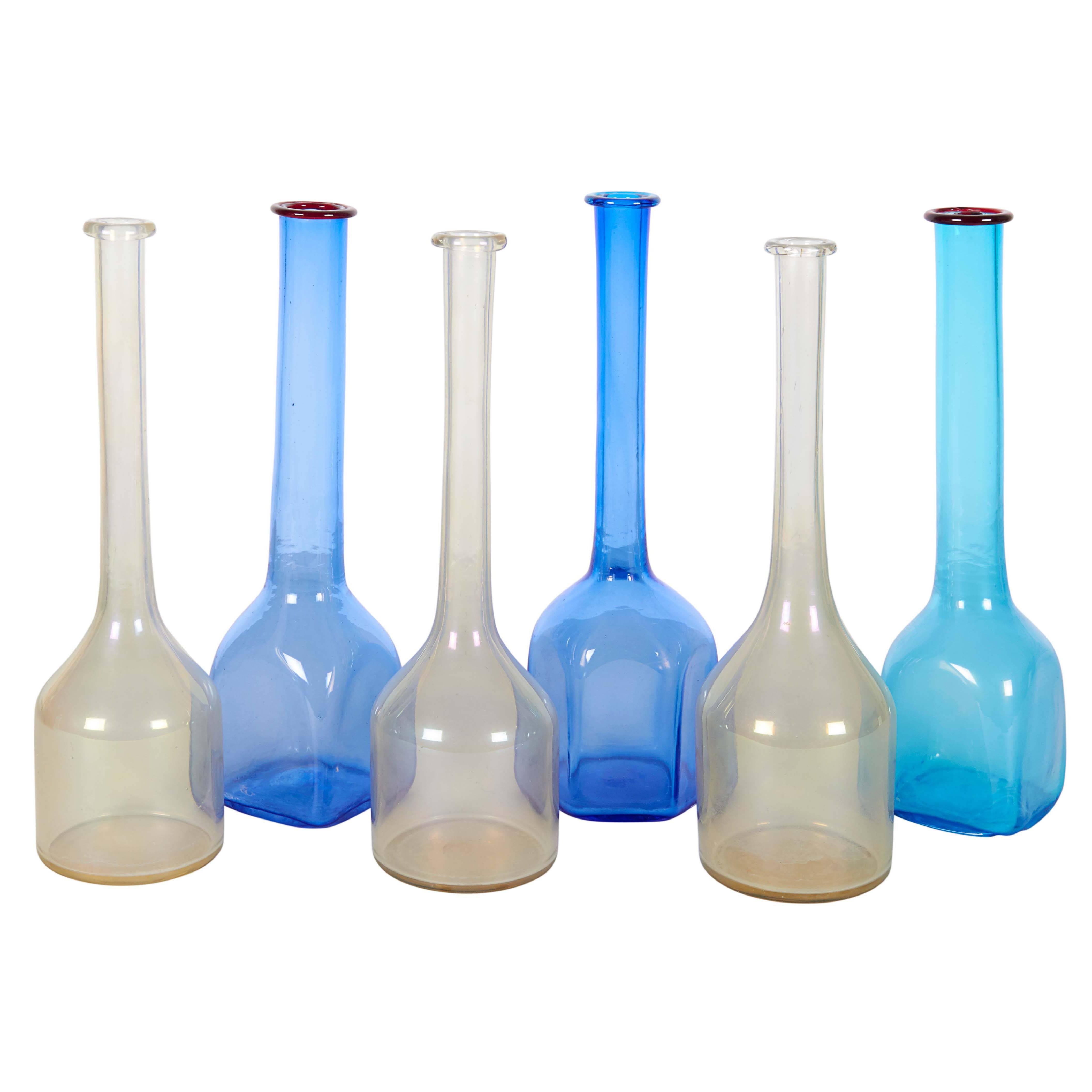 Set of Italian Handblown Art Glass Vases