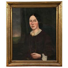 Oil on Canvas Portrait of  Woman