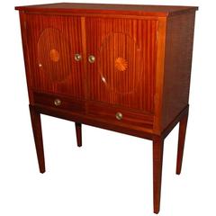 Swedish Mahogany Inlaid Bar / Storage Cabinet 11