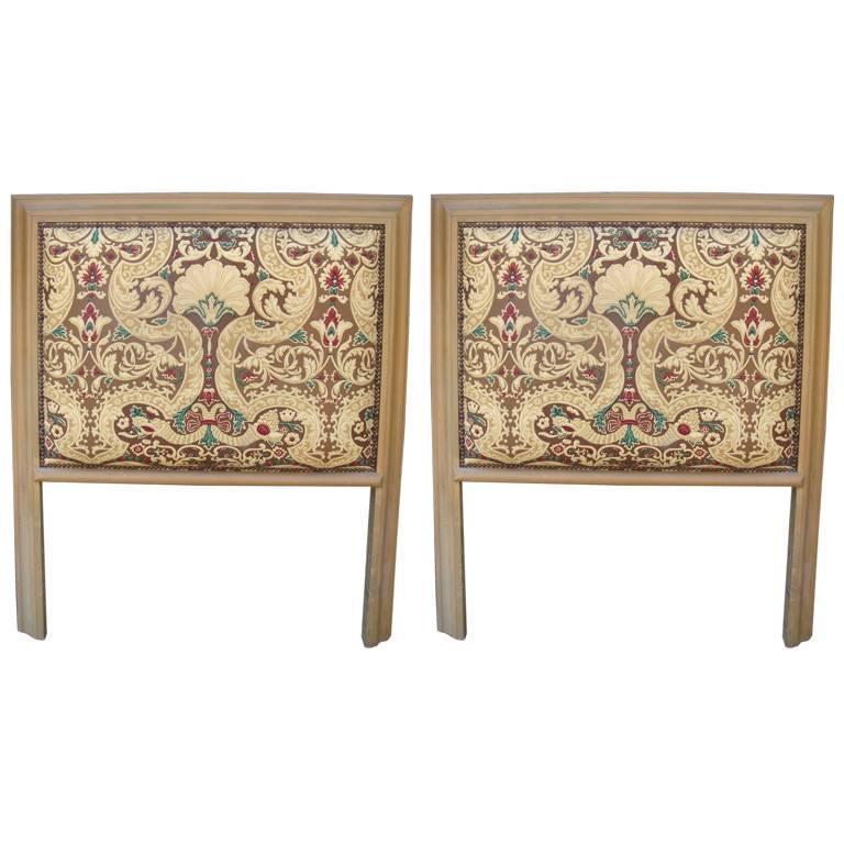Pair of Deco Stained Glass Miami Beach Headboards For Sale at 1stdibs