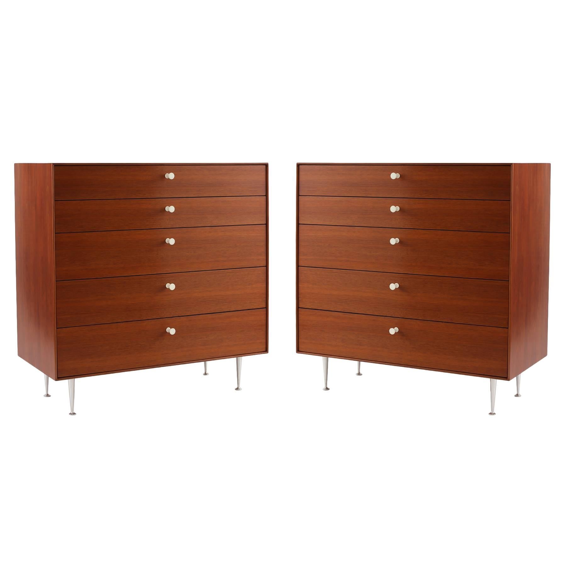 Early Pair of George Nelson Herman Miller Thin Edge Chests